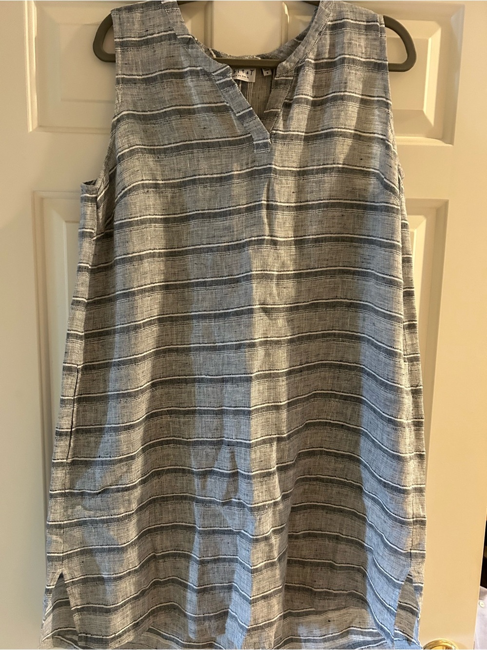 Habitat Blue and White Striped Lightweight Tunic Top